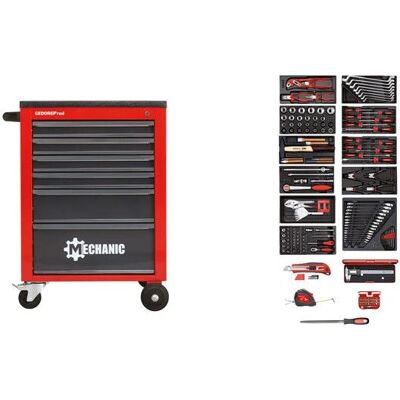 Gedore R21560002 Werkzeugwagen - Stahl, 6 Schubladen Gedore R21560002 Werkzeugwagen - Stahl, 6 Schubladen