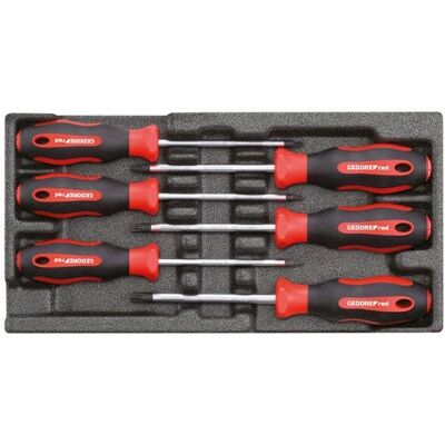 Gedore R22150015 - Schraubenzieher-Set - 6-teilig, Rot Gedore R22150015 - Schraubenzieher-Set - 6-teilig, Rot
