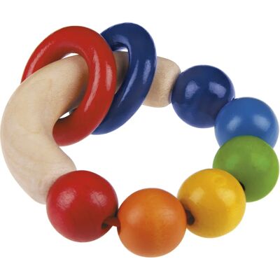 Selecta 61007 Lernspielzeug - Motorik, Naturholz, Bunte Ringe Selecta 61007 Lernspielzeug - Motorik, Naturholz, Bunte Ringe
