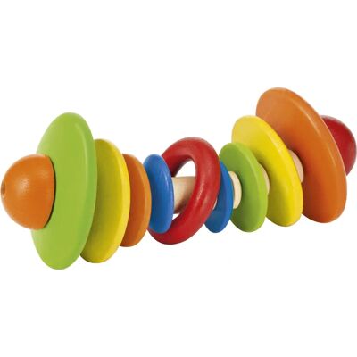 Selecta 61042 Lernspielzeug - Holzrassel, Greifring, Pädagogisches Babygeschenk Selecta 61042 Lernspielzeug - Holzrassel, Greifring, Pädagogisches Babygeschenk