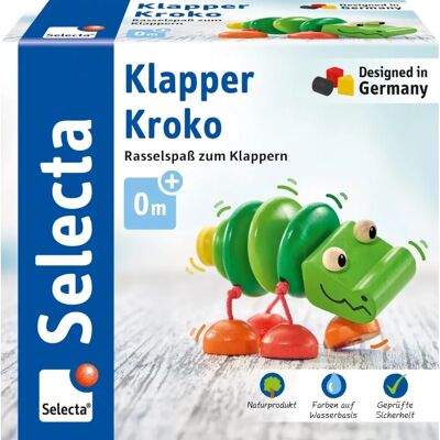 Selecta Klapper-Kroko - Speelgoed - Groen - 10 cm Selecta Klapper-Kroko - Speelgoed - Groen - 10 cm