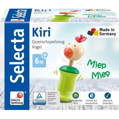 Selecta Kiri Vogel Greifling - Natur Holz, 13cm - Beißring Selecta Kiri Vogel Greifling - Natur Holz, 13cm - Beißring