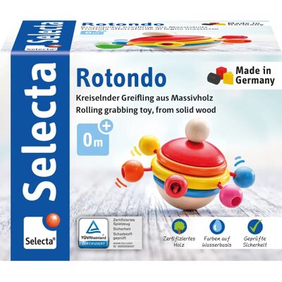 hochet pour bébé Selecta - Jouet sensoriel en bois - Fabriqué en Allemagne hochet pour bébé Selecta - Jouet sensoriel en bois - Fabriqué en Allemagne