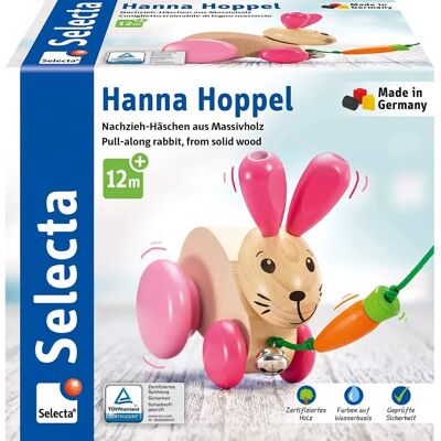 Selecta Hanna Hoppel Lapin À Tirer - Jouet en Bois pour Enfants Selecta Hanna Hoppel Lapin À Tirer - Jouet en Bois pour Enfants
