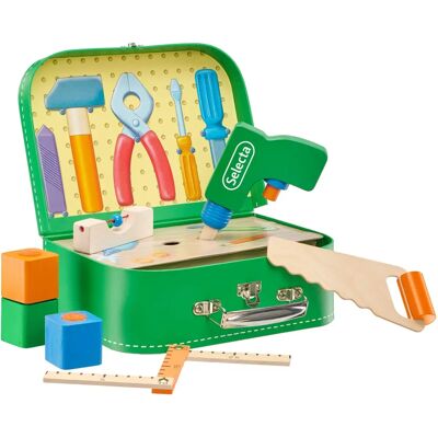 Selecta Spielzeug-Werkzeugkoffer - 25x18 cm Bunt Spielzeugwerkzeug - Für Kinder Selecta Spielzeug-Werkzeugkoffer - 25x18 cm Bunt Spielzeugwerkzeug - Für Kinder