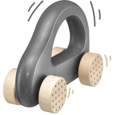 Selecta Holzspielzeug Babyauto - 9cm - Grau - Für 1-3 Jahre Selecta Holzspielzeug Babyauto - 9cm - Grau - Für 1-3 Jahre