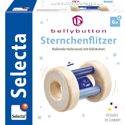 Selecta Baby Blauer Holzspielzeug - Greifling Selecta Baby Blauer Holzspielzeug - Greifling