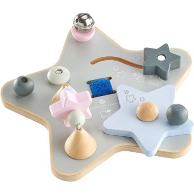 Selecta Holz-Beschäftigungsbrett - Motorikspielzeug für Kleinkinder Selecta Holz-Beschäftigungsbrett - Motorikspielzeug für Kleinkinder