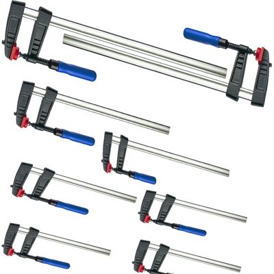 Vago-Tools - 12tlg Tiefspann-Schraubzwinge - 50 x 150/200/250 - Tiefspann-Schraubzwinge Vago-Tools - 12tlg Tiefspann-Schraubzwinge - 50 x 150/200/250 - Tiefspann-Schraubzwinge