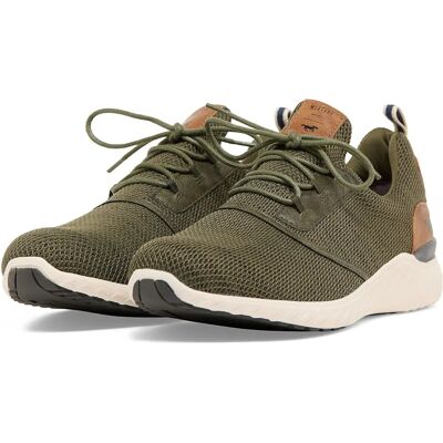 Mustang Khaki Sneakers - Breathable, Lace-up, Padded - Sneaker Mustang Khaki Sneakers - Breathable, Lace-up, Padded - Sneaker