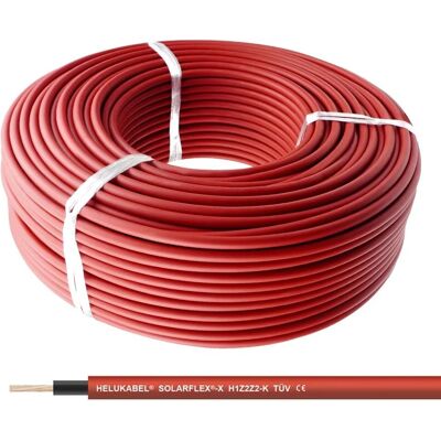 HELUKABEL SOLARFLEX-X 1x6mm² Rood - Zonne-kabel HELUKABEL SOLARFLEX-X 1x6mm² Rood - Zonne-kabel