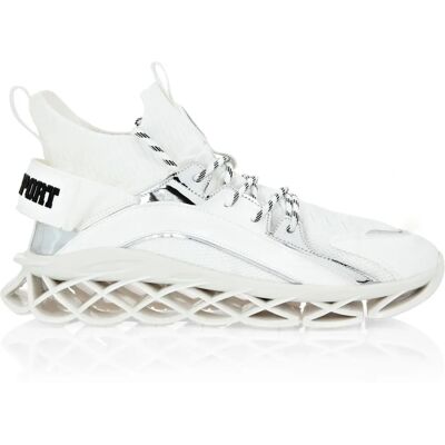 Plein SPORT Tiger Sneakers - Schoen - Wit - Schoenen Plein SPORT Tiger Sneakers - Schoen - Wit - Schoenen