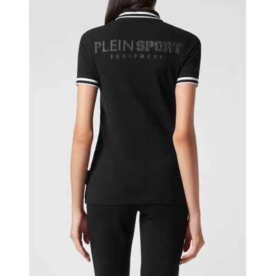 Plein Sport Zwart Katoenen Polo - Shirt Plein Sport Zwart Katoenen Polo - Shirt