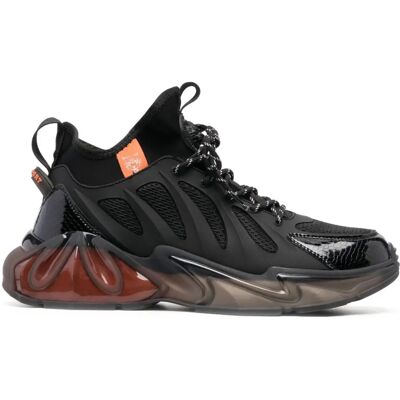 Plein Sport USC0435-STE003N Czarny Tygrys Buty - Buty Plein Sport USC0435-STE003N Czarny Tygrys Buty - Buty