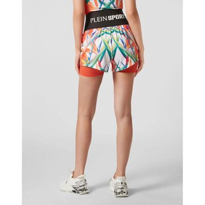 PLEIN SPORT Shorts S Weiß Mehrfarbig - Shorts PLEIN SPORT Shorts S Weiß Mehrfarbig - Shorts