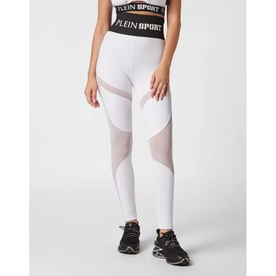 PLEIN SPORT Multicut Leggings Dames M wit - Broeken PLEIN SPORT Multicut Leggings Dames M wit - Broeken