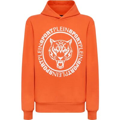 Felpa con Cappuccio Plein Sport Arancione Felpa con Cappuccio Plein Sport Arancione