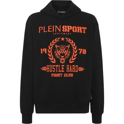 PLEIN SPORT Hoodie - Oranje - L - Hoodie PLEIN SPORT Hoodie - Oranje - L - Hoodie