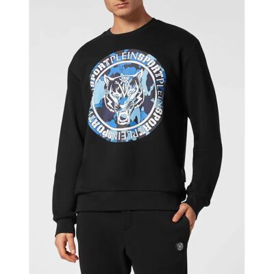 Plein Sport Carbon Tiger Sweatshirt - Herren - Schwarz - XL Plein Sport Carbon Tiger Sweatshirt - Herren - Schwarz - XL