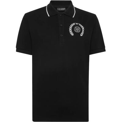 Plein Sport Poloshirt Carbon Tiger Heren 3XL Zwart/Wit - Overhemden Plein Sport Poloshirt Carbon Tiger Heren 3XL Zwart/Wit - Overhemden