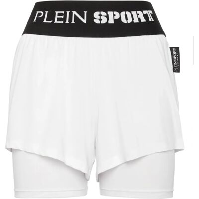 Plein Sport Dames Shorts - Performance Katoenen Leggings - Shorts Plein Sport Dames Shorts - Performance Katoenen Leggings - Shorts