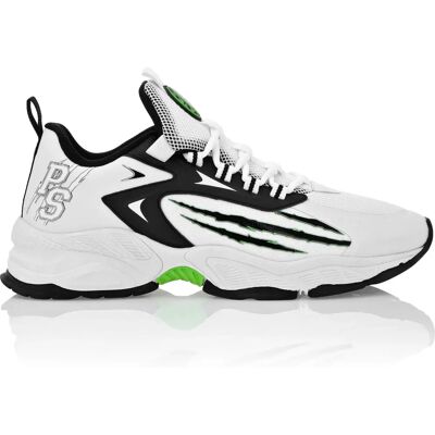 Plein Sport Herren Runner Sneaker - Hellgrün - 35 Plein Sport Herren Runner Sneaker - Hellgrün - 35