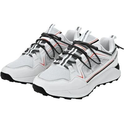 Witte sneakers Plein Sport - Zijveters, trekking-stijl, 3-5cm hak Witte sneakers Plein Sport - Zijveters, trekking-stijl, 3-5cm hak