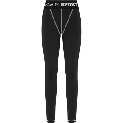 Plein Sport Leggings - Damen - Schwarz - L - Broek Plein Sport Leggings - Damen - Schwarz - L - Broek