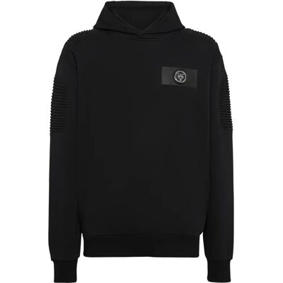 PLEIN SPORT Herren Kapuzensweat Kapuzenpullover - male - Schwarz - S PLEIN SPORT Herren Kapuzensweat Kapuzenpullover - male - Schwarz - S