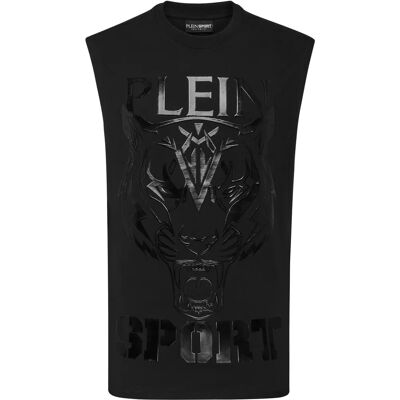 PLEIN SPORT Tanktop Tiger - Zwart - T-Shirt PLEIN SPORT Tanktop Tiger - Zwart - T-Shirt
