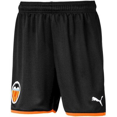 Puma Kinderen Valencia CF Stretch Taille Zwarte Kids Voetbalshorts Puma Kinderen Valencia CF Stretch Taille Zwarte Kids Voetbalshorts