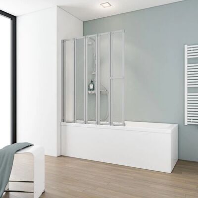 Schulte - 115 x 140 cm - 5 panneaux - Paroi de douche - Publicité Schulte - 115 x 140 cm - 5 panneaux - Paroi de douche - Publicité