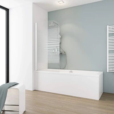 Paroi de douche pour baignoire Schulte - 80x140cm, Pliable, Verre Blanc - Publicité Paroi de douche pour baignoire Schulte - 80x140cm, Pliable, Verre Blanc - Publicité