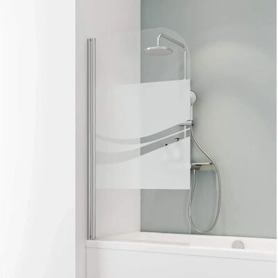 Paroi de baignoire Schulte 80x140cm, pliable, verre de sécurité, chrome - Publicité Paroi de baignoire Schulte 80x140cm, pliable, verre de sécurité, chrome - Publicité