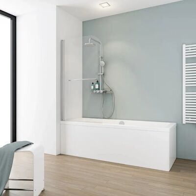 SCHULTE - Komfort - Silber - 80x140 cm - Badewannenfaltwand SCHULTE - Komfort - Silber - 80x140 cm - Badewannenfaltwand