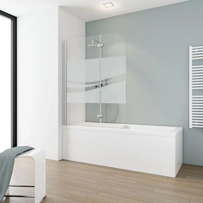 Schulte Pare-bain - Motif liane - Verre de sécurité 5mm - Publicité Schulte Pare-bain - Motif liane - Verre de sécurité 5mm - Publicité