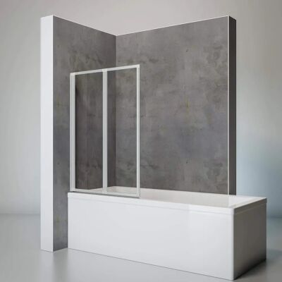 Paroi de bain Schulte - 2 Panneaux, Verre de Sécurité, Profil Aluminium - Publicité Paroi de bain Schulte - 2 Panneaux, Verre de Sécurité, Profil Aluminium - Publicité