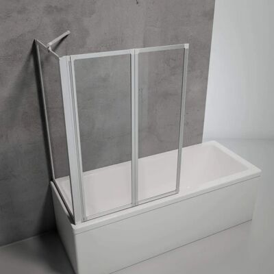 Schulte Écran de Baignoire Pliable Gris - Paroi de douche - Publicité Schulte Écran de Baignoire Pliable Gris - Paroi de douche - Publicité
