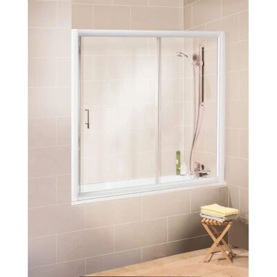 Schulte Paroi de Douche et Baignoire Blanche 160x150cm - Publicité Schulte Paroi de Douche et Baignoire Blanche 160x150cm - Publicité
