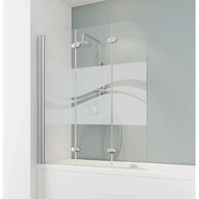 Schulte Badewannenvorhang - Klappbar, 5mm Glas, Aluminiumprofil Schulte Badewannenvorhang - Klappbar, 5mm Glas, Aluminiumprofil