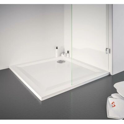 Schulte ExpressPlus 900x900mm Quadratische Mineralgussdusche - Weiß Schulte ExpressPlus 900x900mm Quadratische Mineralgussdusche - Weiß