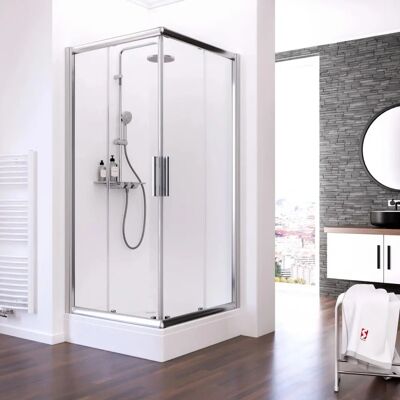 Schulte Kristall/Trend Eckdusche - 80x80x185cm Schulte Kristall/Trend Eckdusche - 80x80x185cm