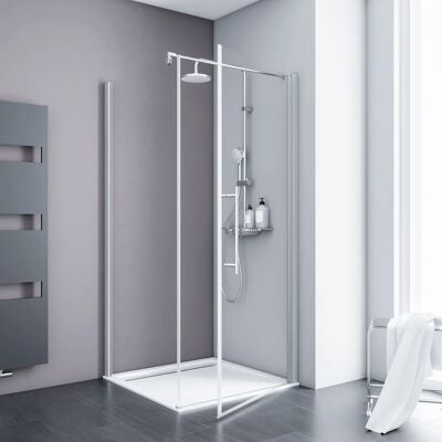 Schulte ExpressPlus 72H Alexa Style 2.0 Duschkabinen-Set - Sicherheitsglas, Aluminiumprofil Schulte ExpressPlus 72H Alexa Style 2.0 Duschkabinen-Set - Sicherheitsglas, Aluminiumprofil