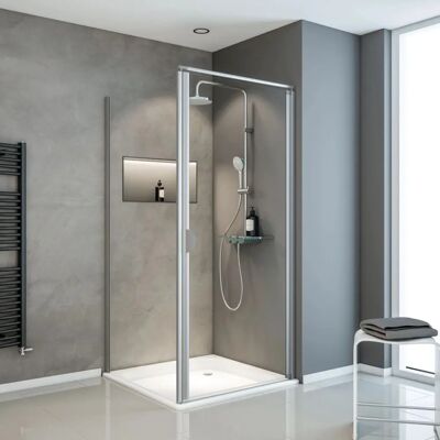 Schulte Sunny Duschkabine - 90x90x180 cm, Fronteinstieg, transparent Schulte Sunny Duschkabine - 90x90x180 cm, Fronteinstieg, transparent