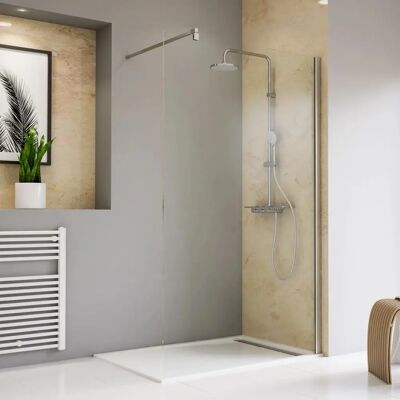 Schulte Toura Walk-In Duschwand - Sicherheitsglas, 100x200cm Schulte Toura Walk-In Duschwand - Sicherheitsglas, 100x200cm
