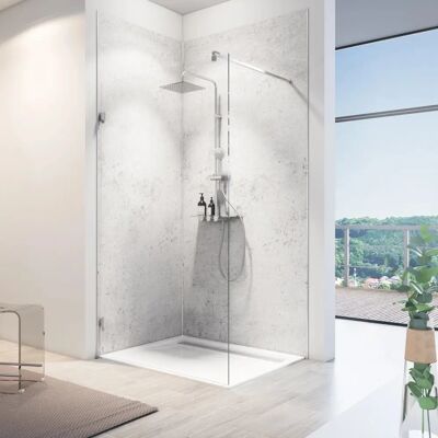 SCHULTE - ExpressPlus DecoDesign - Hellgrau - Duschrückwand SCHULTE - ExpressPlus DecoDesign - Hellgrau - Duschrückwand