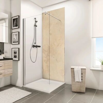 SCHULTE ExpressPlus DecoDesign - Beige - 100x210 cm - Aluminium-Verbundplatte - Duschrückwand SCHULTE ExpressPlus DecoDesign - Beige - 100x210 cm - Aluminium-Verbundplatte - Duschrückwand