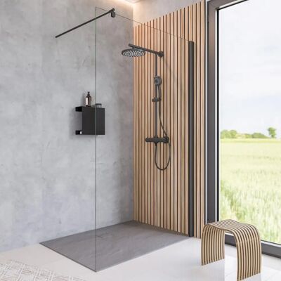 SCHULTE Black Style Walk-In Shower - 200 cm - Rechteckig SCHULTE Black Style Walk-In Shower - 200 cm - Rechteckig