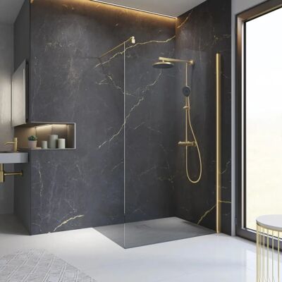 SCHULTE - Alexa Style 2.0 - Gold - 120x200 - Duschwand SCHULTE - Alexa Style 2.0 - Gold - 120x200 - Duschwand