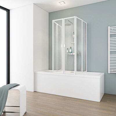 Schulte Alpino Weiß Badewannenwand - Badewand Schulte Alpino Weiß Badewannenwand - Badewand